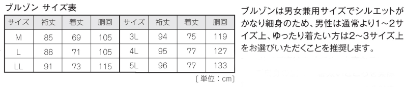 サイズ表